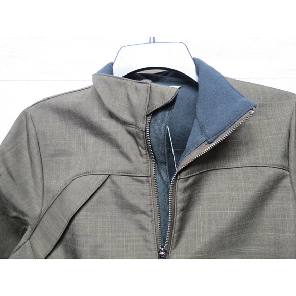 NWOT Tri-Mountain Gold XS Ladies Brown Zip Up Lined Coat Jacket NEW - Picture 2 of 8